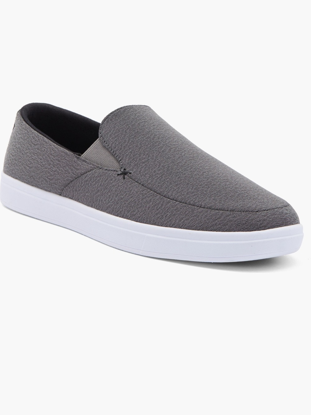 TravisMathew Gray Slip-On Canvas Loafer